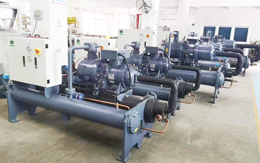 200 KW Water Cooled Screw Chiller Testing 5 ℃ Outlet temperature