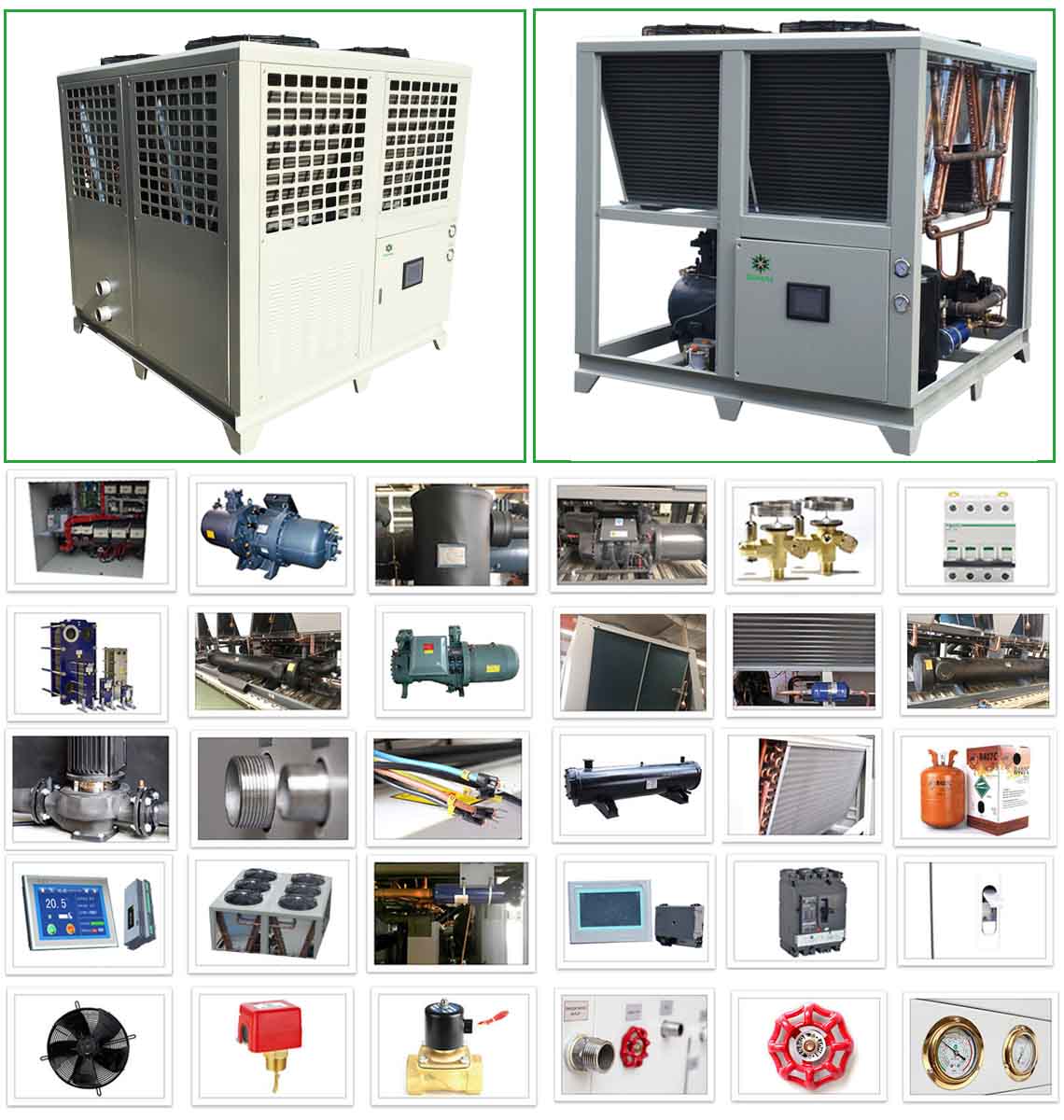 Air cooled screw chiller