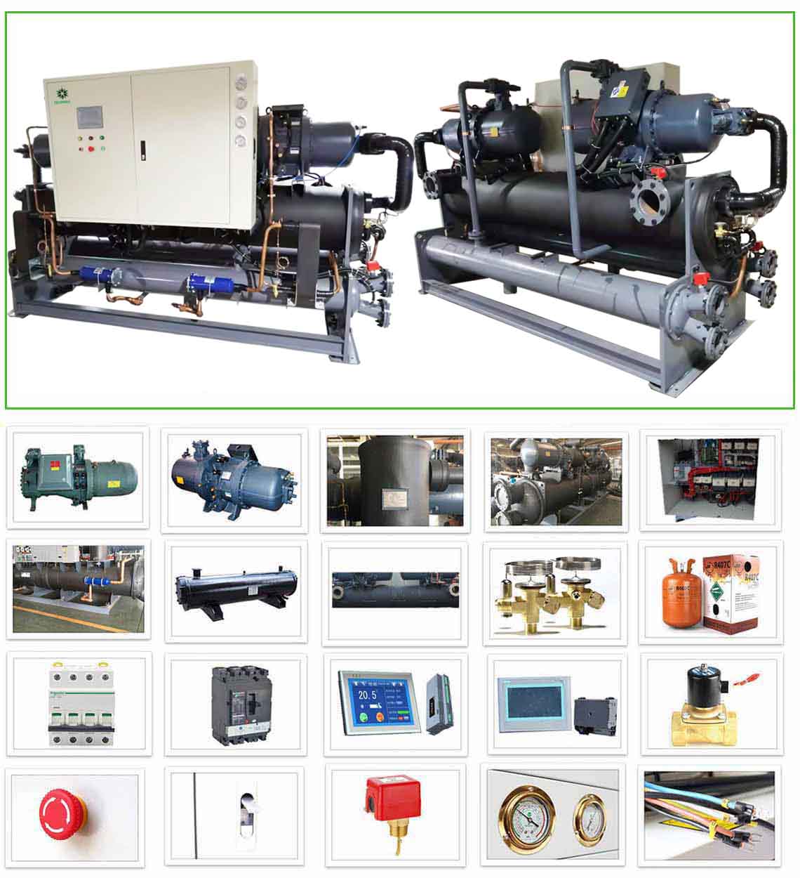 low temperature screw chiller 