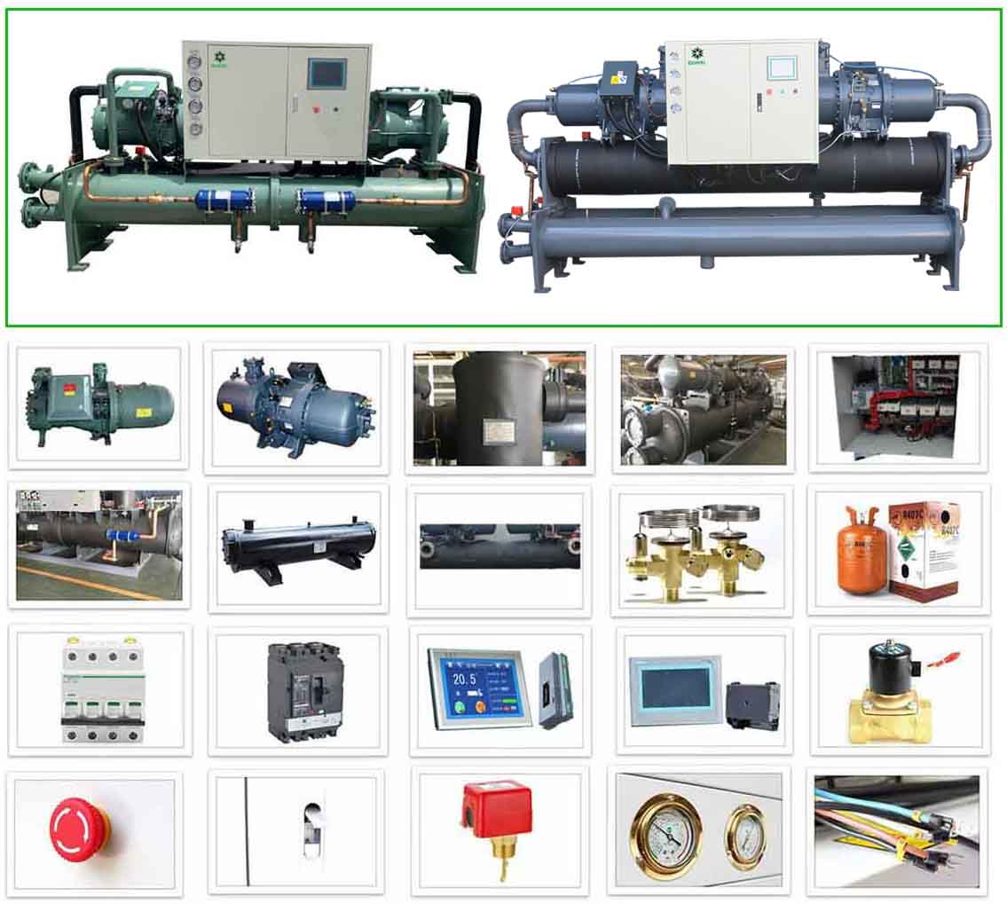 screw type chiller water cooled
