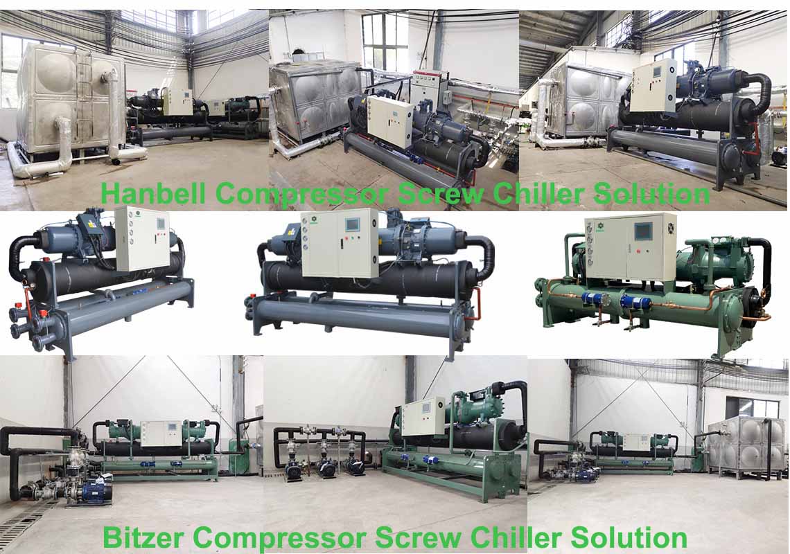 application of screw chiller water cooled 