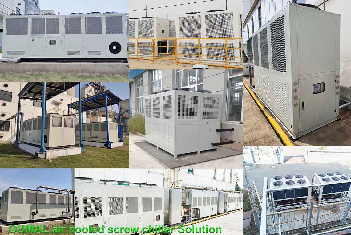 Air cooled screw chiller solutions