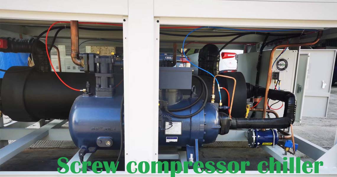 Air cooled screw compressor chiller 