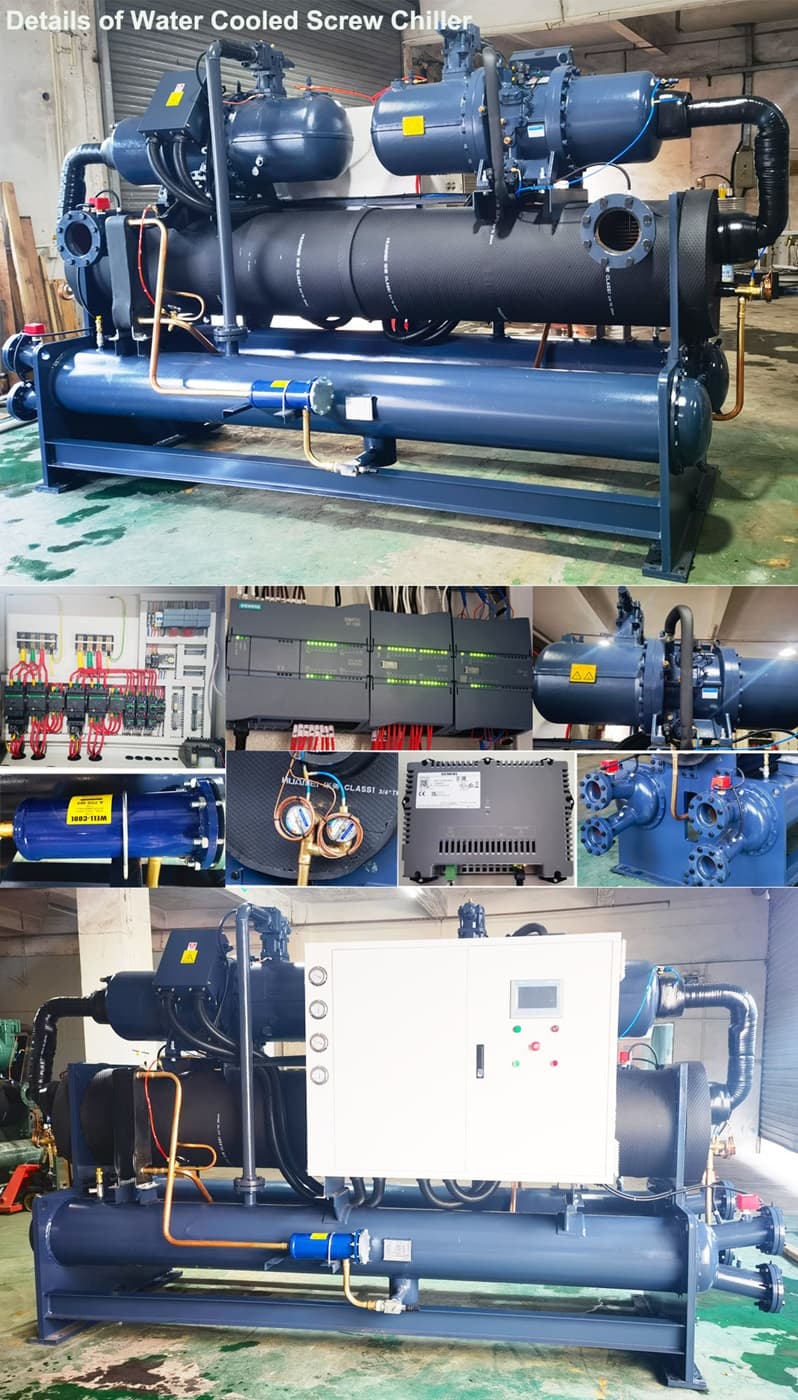 Dual Compressors Industrial Low Temperature Screw Chiller