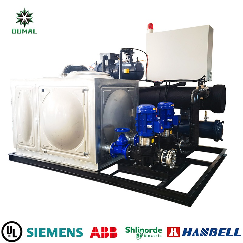 Water Cooled Screw Type Integrated Chiller machine