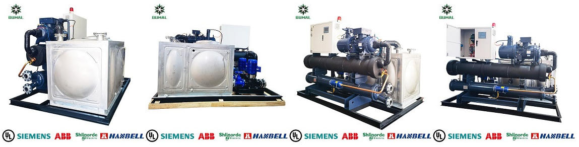 Water cooled screw chiller