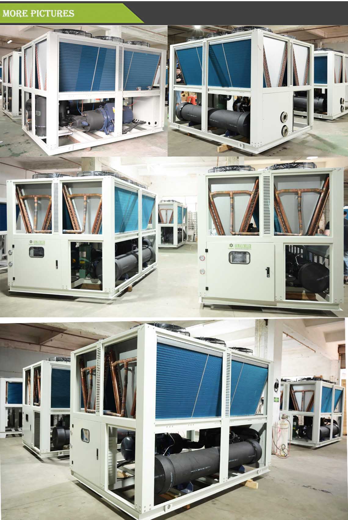 more pictures of 75HP air cooled glycol chiller 