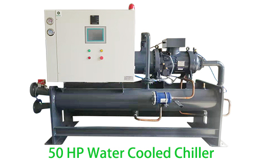 50 HP Water Cooled Screw Chiller Testing