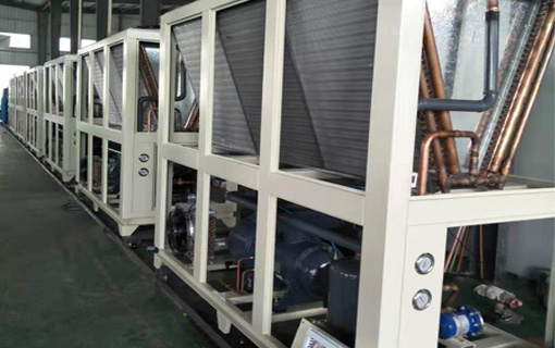 30 HP screw air cooled chiller assembling