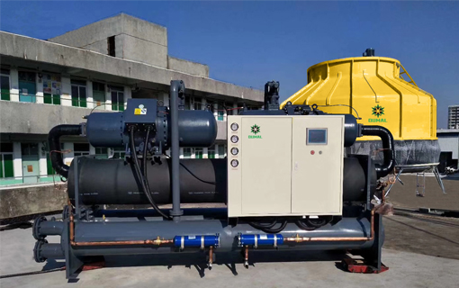 200HP Water Cooled Screw Chiller Solution for Shoe factory