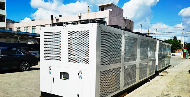 2 sets of 110Ton air-cooled screw chillers were successfully shipped to Indonesia